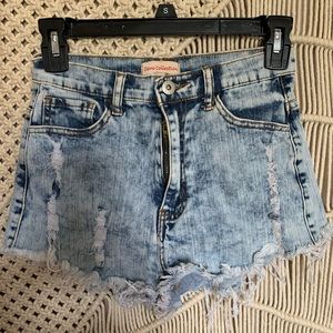 acid wash shorts